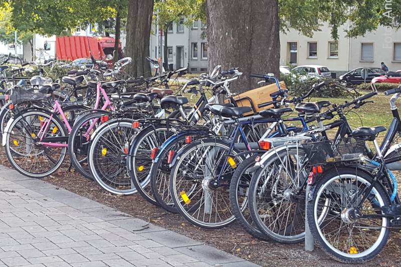 Fahrräder am Soester Bahnhof: seit Jahren ungeschützt